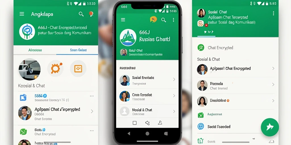 Antarmuka pengguna 666J yang ramah dan aman untuk chat.