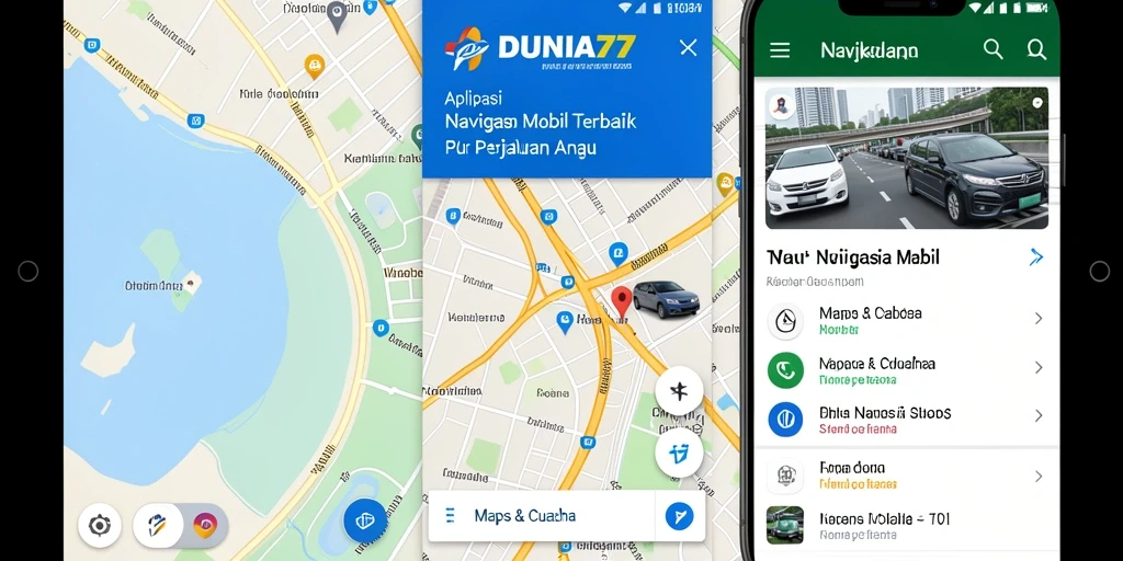 Antarmuka utama DUNIA77 menampilkan peta navigasi yang akurat dan informatif.