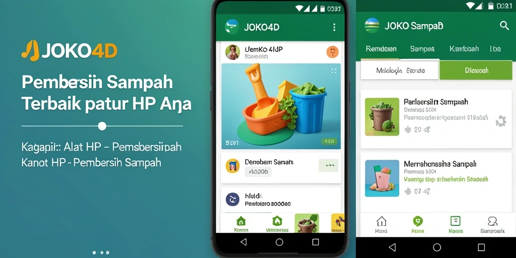 Antarmuka JOKO4D yang sederhana dan fungsional untuk Pembersih Sampah.