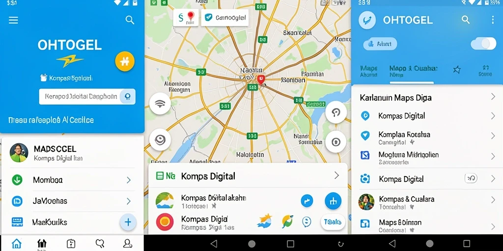 Tampilan antarmuka aplikasi Kompas Digital OHTOGEL yang intuitif.
