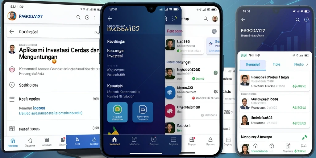 Antarmuka pengguna aplikasi PAGODA127 yang modern dan informatif.